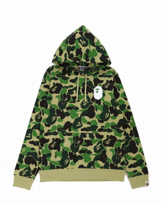 Bape Big ABC Camo Ape Head Pullover Mikiny S Kapucňou Damske Zelene | SK-4593