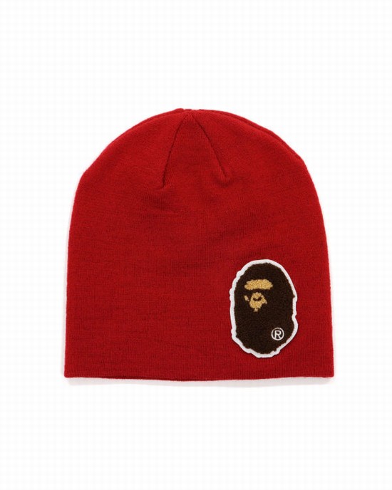 Bape Big Ape Head Caps Panske Svetlo Červené | SK-2594