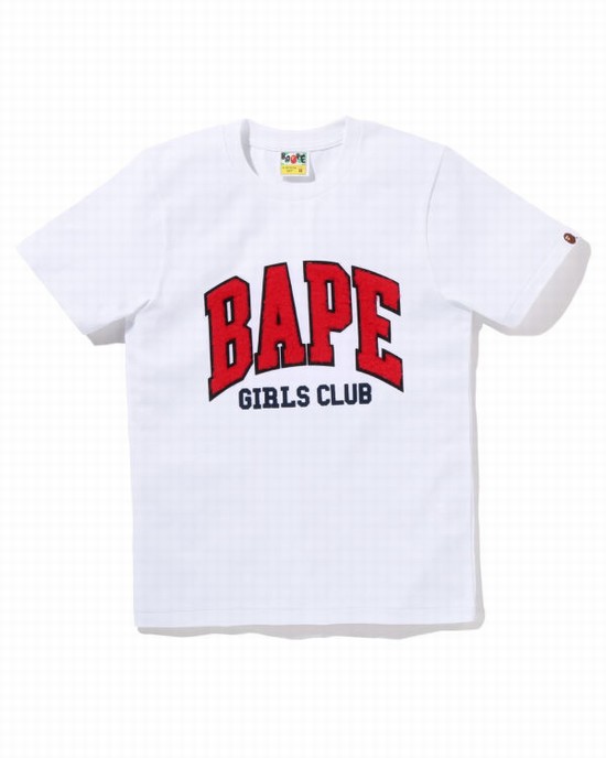 Bape Boa Fleece Girls Tricko Damske Biele | SK-6593