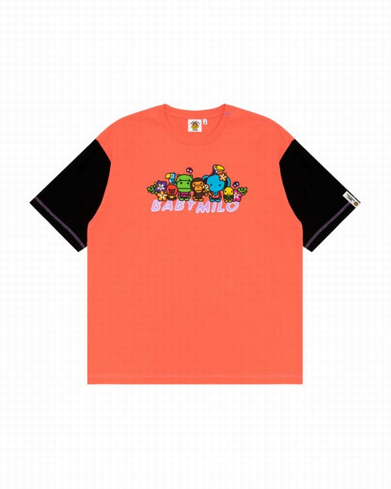 Bape Boxy fit Tricko Damske Ruzove | SK-3601