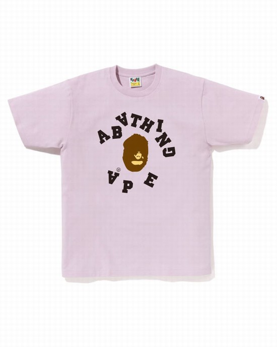 Bape Broken College Tricko Panske Nachový | SK-5870