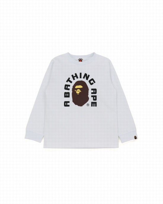 Bape College 2020 Tricko Detske Biele | SK-2756