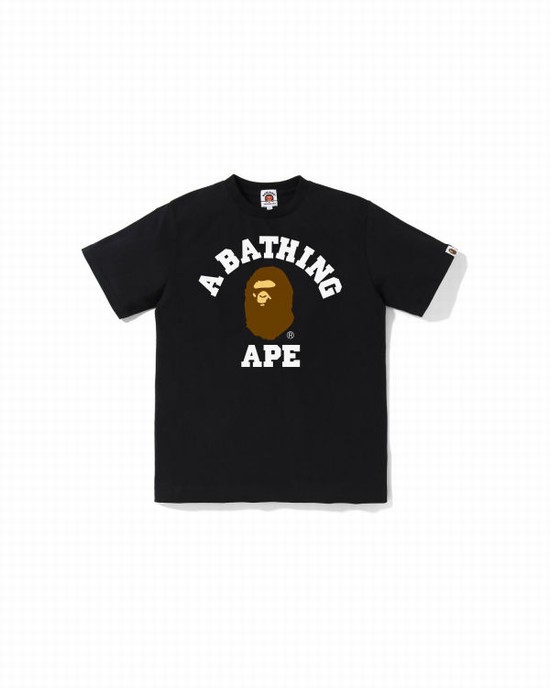 Bape College Jr Tricko Detske Čierne | SK-2670
