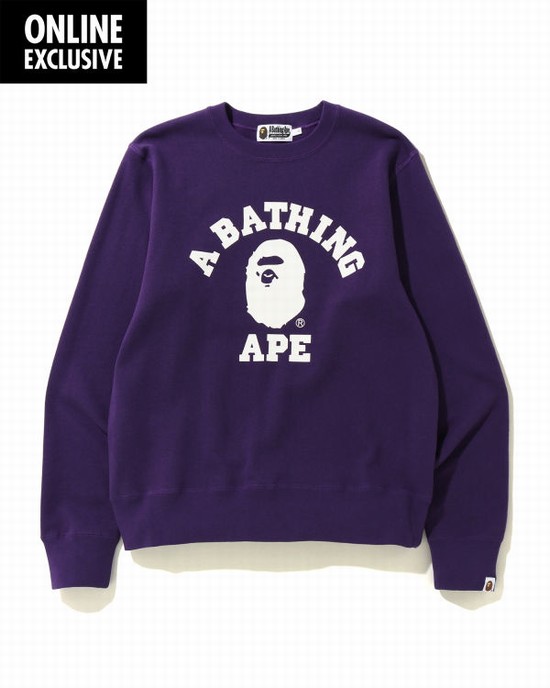 Bape College Mikiny Panske Kráľovská Modrá Nachový | SK-3509