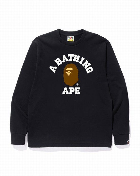 Bape College Tricko Panske Čierne | SK-0765