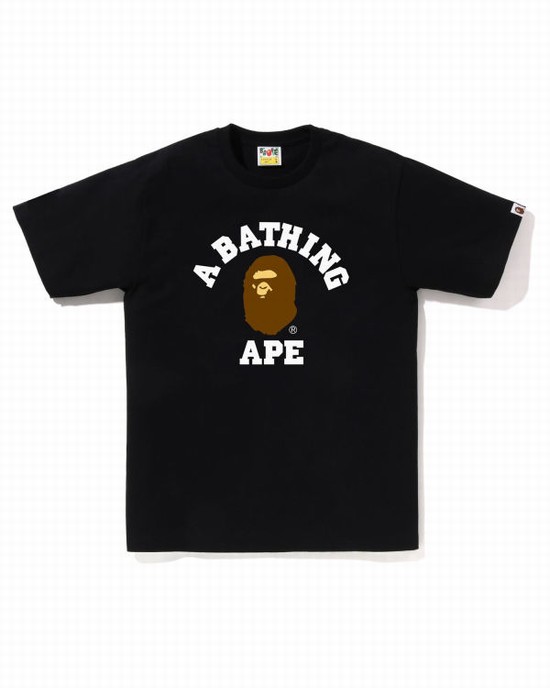 Bape College Tricko Panske Čierne | SK-4193
