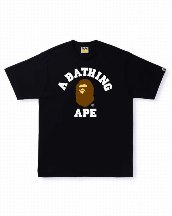 Bape College Tricko Panske Čierne | SK-5763