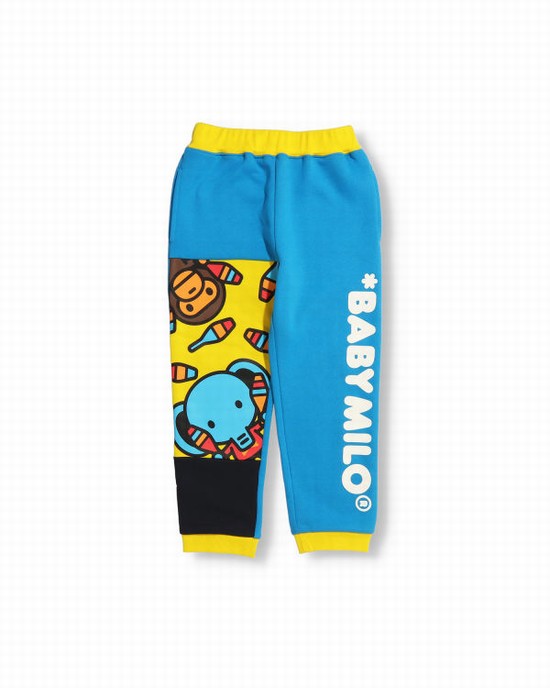 Bape Color Block Milo Circus Tepláky Detske Modre | SK-2098