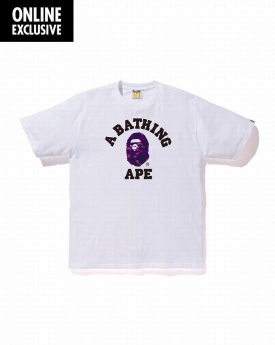 Bape Color Camo College Tricko Panske Nachový | SK-3689