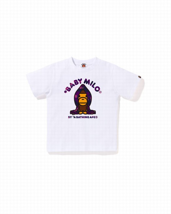 Bape Color Camo Milo Tricko Detske Biele | SK-1492