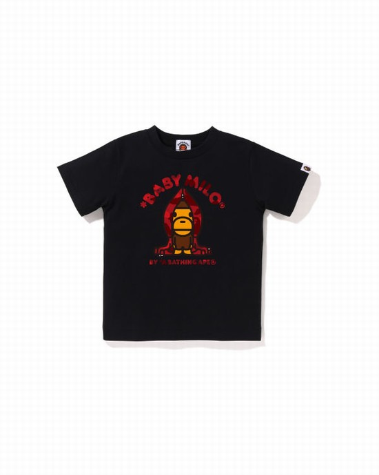 Bape Color Camo Milo Tricko Detske Čierne | SK-7982