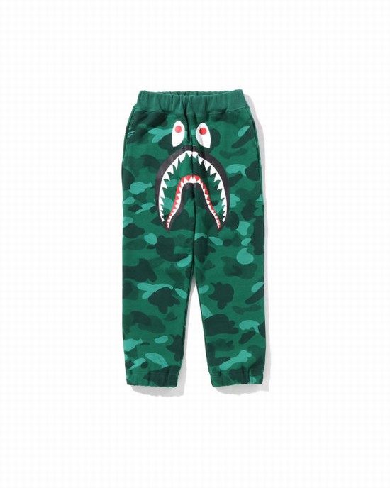 Bape Color Camo Shark Tepláky Detske Tyrkysové | SK-3279