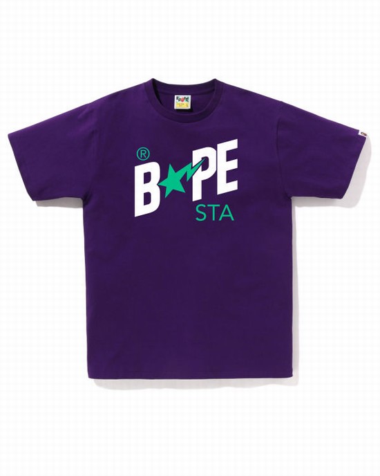 Bape Colors STA Logo Tricko Panske Nachový | SK-8576