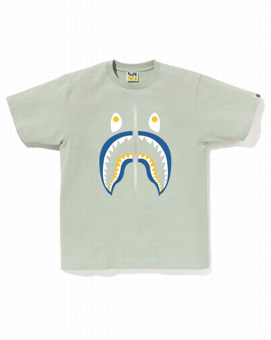 Bape Colors Shark Tricko Panske Zelene | SK-5807