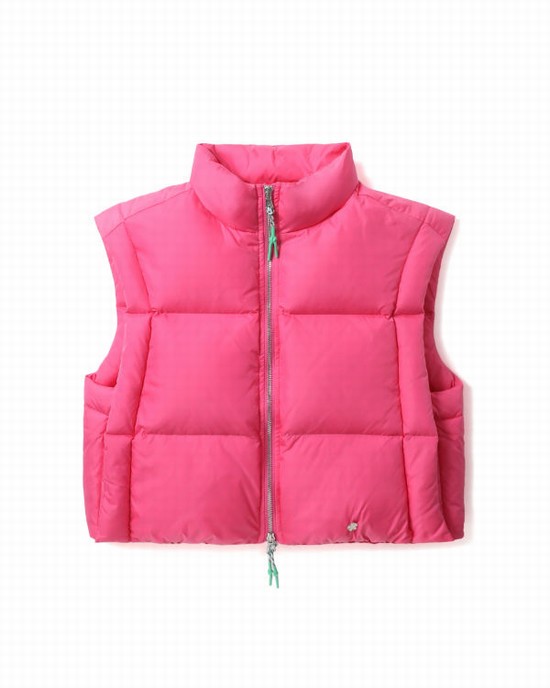 Bape Cropped padded Vesty Damske Ruzove | SK-0814