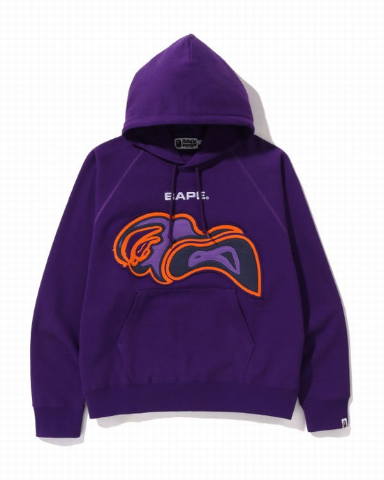 Bape Cutting ABC Camo Thermography Relaxed Fit Pullover Mikiny S Kapucňou Panske Nachový | SK-8150