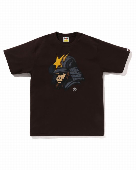 Bape General Kabuto Tricko Panske Hnede | SK-5028