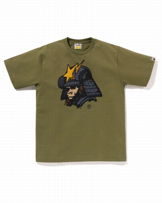 Bape General Kabuto Tricko Panske Zelene | SK-6481