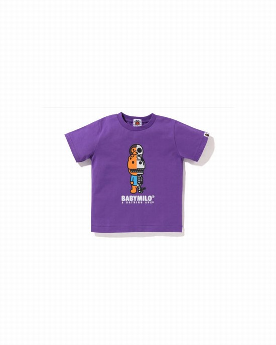 Bape Glow In The Dark Rex Bone Tricko Detske Nachový | SK-5283