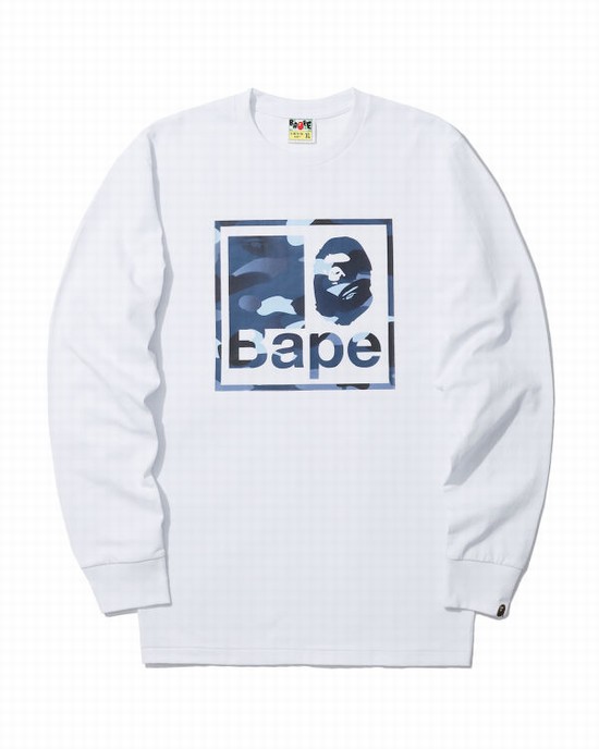Bape Gradation Camo Tricko Panske Biele | SK-0124