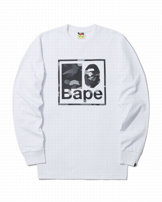 Bape Gradation Camo Tricko Panske Biele | SK-9804