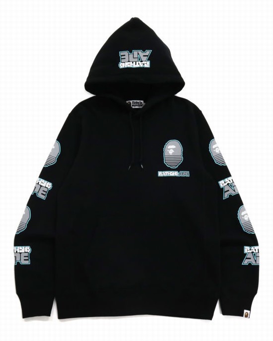 Bape Grafika #1 Pullover Mikiny S Kapucňou Panske Čierne | SK-6098
