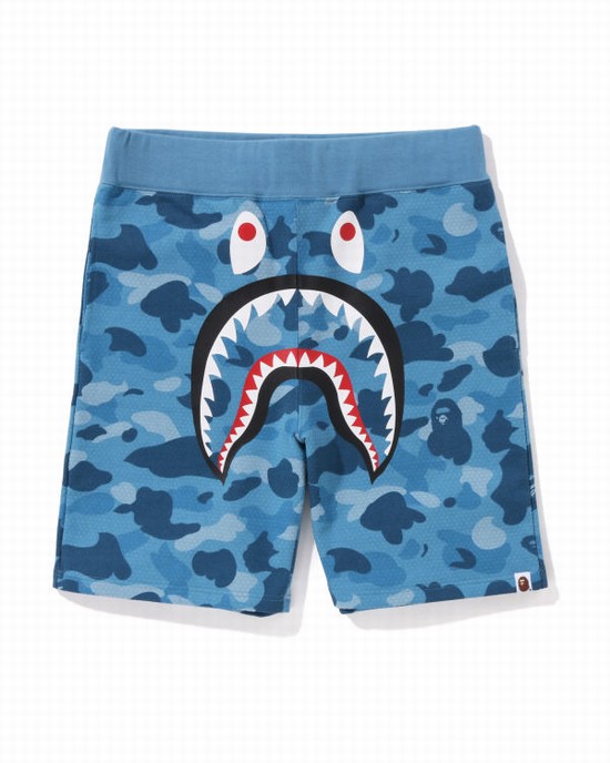 Bape Honeycomb Camo Shark Sortky Panske Svetlo Modre | SK-2369