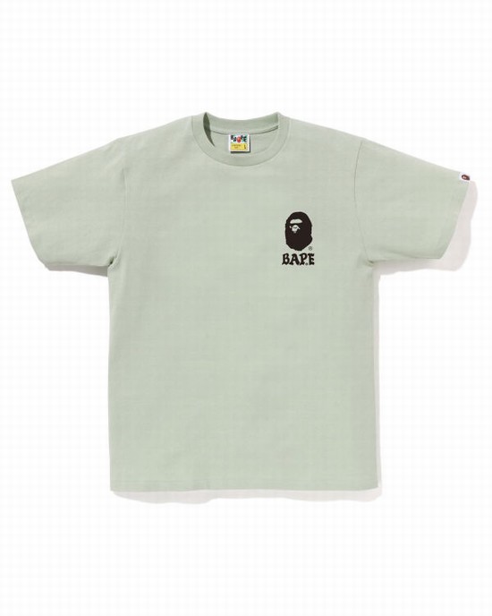 Bape Japan Culture Lettered Tricko Panske Tmavo Zelene | SK-6173