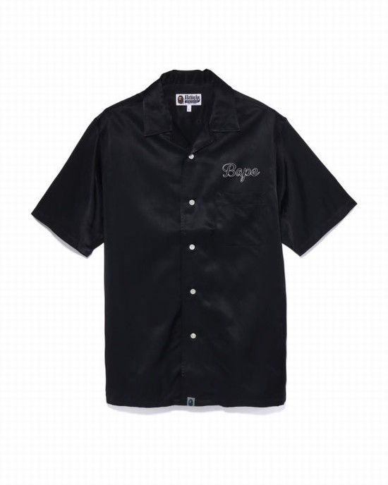 Bape Japan Culture Open Collar Kosele Panske Čierne | SK-3265