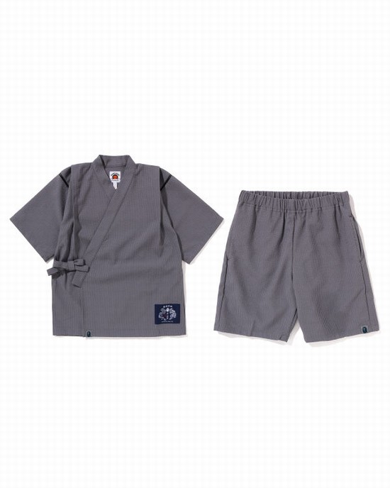 Bape Japan Jinbei Suit Oblek Detske Siva | SK-0357