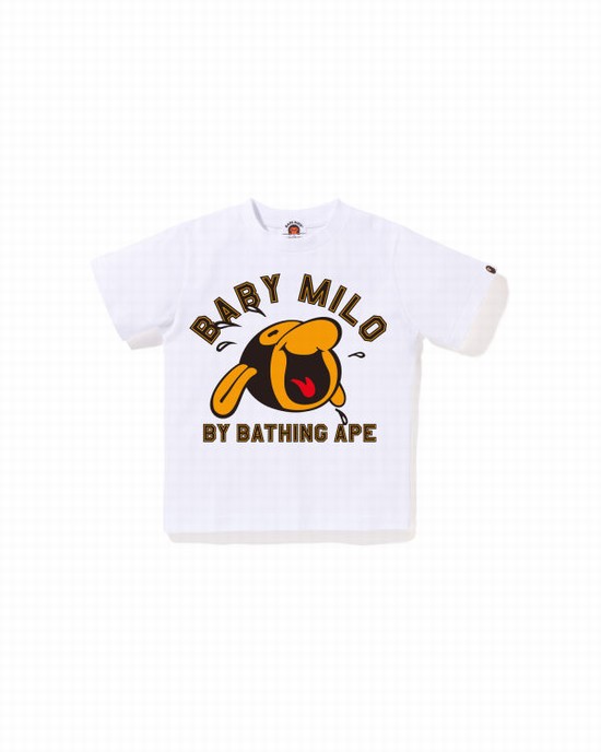 Bape Klasické Milo Tricko Detske Biele | SK-8709