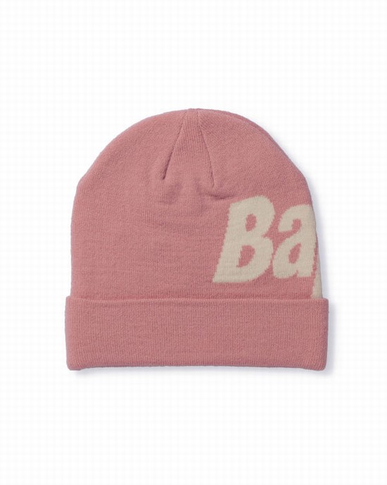 Bape Knit Caps Panske Ruzove | SK-4835