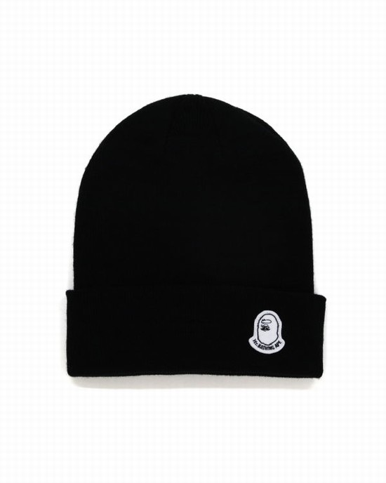 Bape Knit Ciapky Panske Čierne | SK-7012