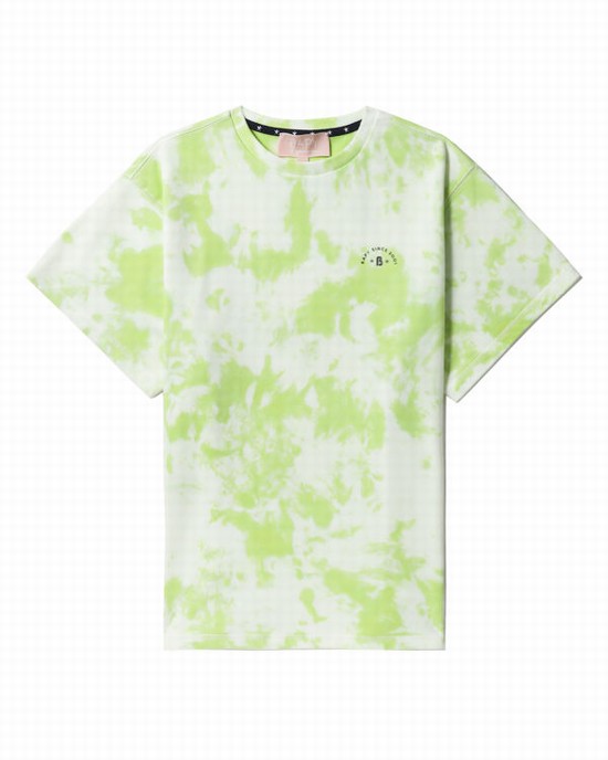 Bape Logo-dye Tricko Damske Svetlo Zelene | SK-2165