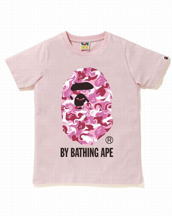 Bape Marble Camo Tricko Damske Ruzove | SK-1453