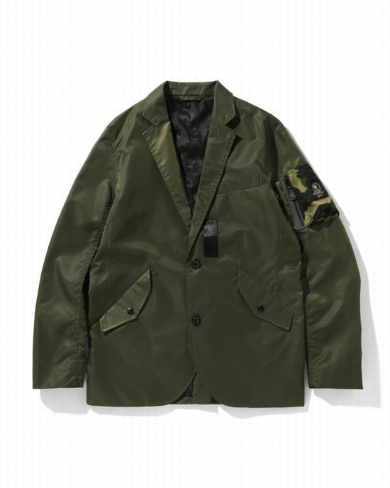 Bape Military Tailored Bundy Panske Zelene | SK-5983