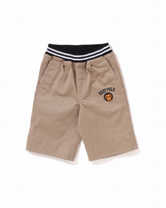 Bape Milo 1st Camo Cuffed Sortky Detske Béžové | SK-9216