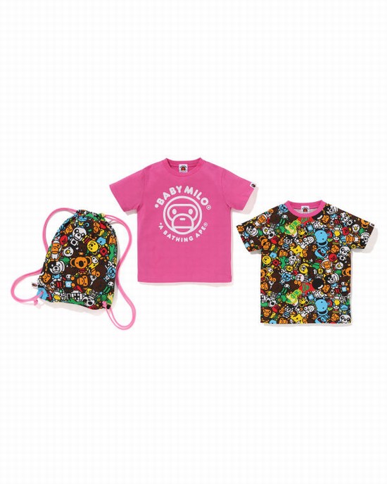 Bape Milo All Safari Gift Oblek Detske Ruzove | SK-7104