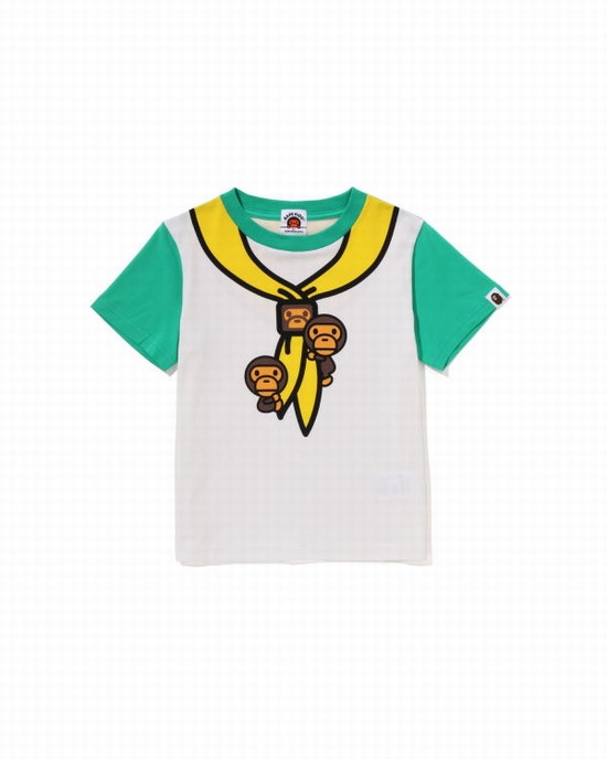 Bape Milo Boy Scout Chief Print Tricko Detske Tyrkysový Zelene | SK-1536