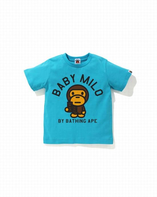 Bape Milo Chocolate Tricko Detske Modre | SK-8403