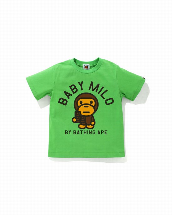 Bape Milo Chocolate Tricko Detske Svetlo Zelene | SK-2508