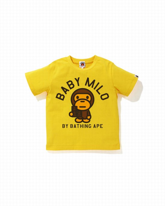 Bape Milo Chocolate Tricko Detske Žlté | SK-6287