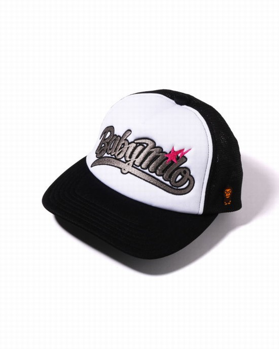 Bape Milo Embroidery Mesh Caps Damske Čierne | SK-9078
