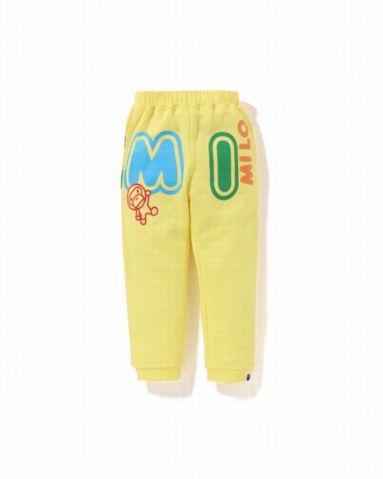 Bape Milo Font Tepláky Detske Žlté | SK-2735