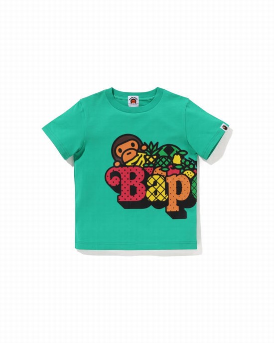 Bape Milo Fruit Tricko Detske Svetlo Zelene | SK-0724