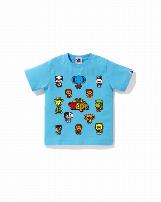 Bape Milo Mixed Fruit #1 Tricko Detske Svetlo Modre | SK-8591