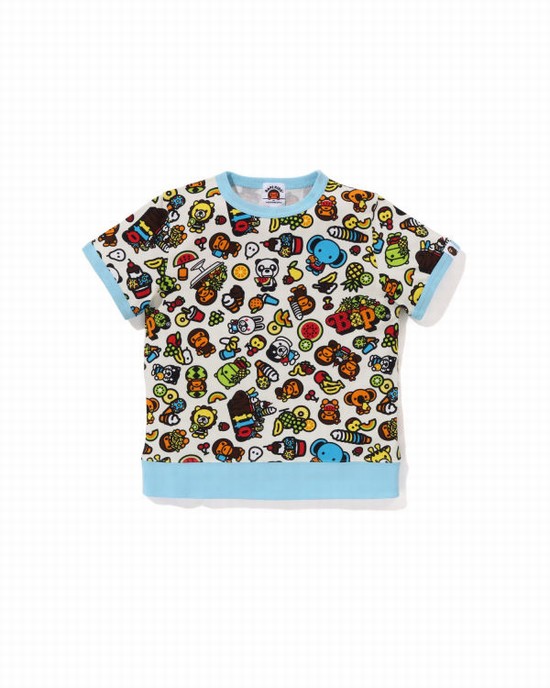 Bape Milo Mixed Fruit Rib Tricko Detske Krém | SK-3720