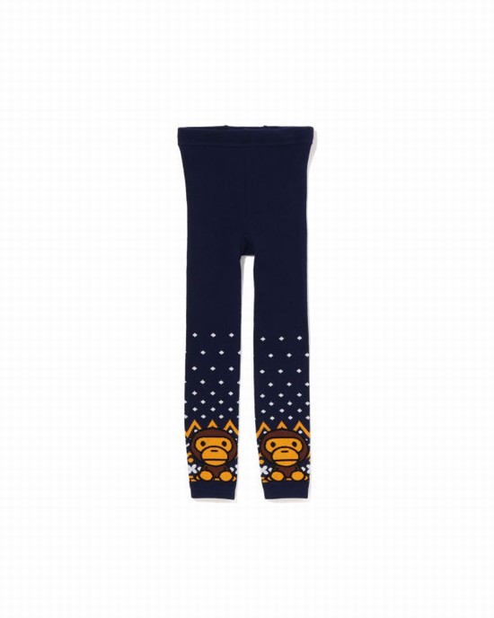 Bape Milo Nordic Leginy Detske Námornícka Modrá Modre | SK-1029