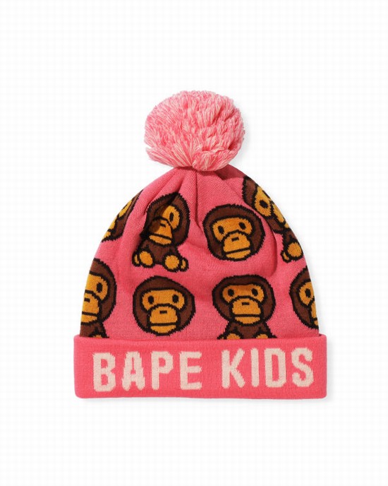 Bape Milo Pattern Caps Detske Ruzove | SK-2139