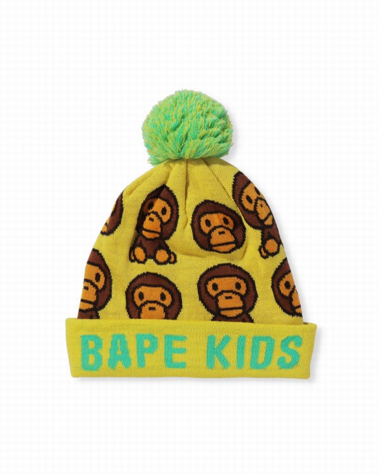 Bape Milo Pattern Caps Detske Žlté | SK-8124